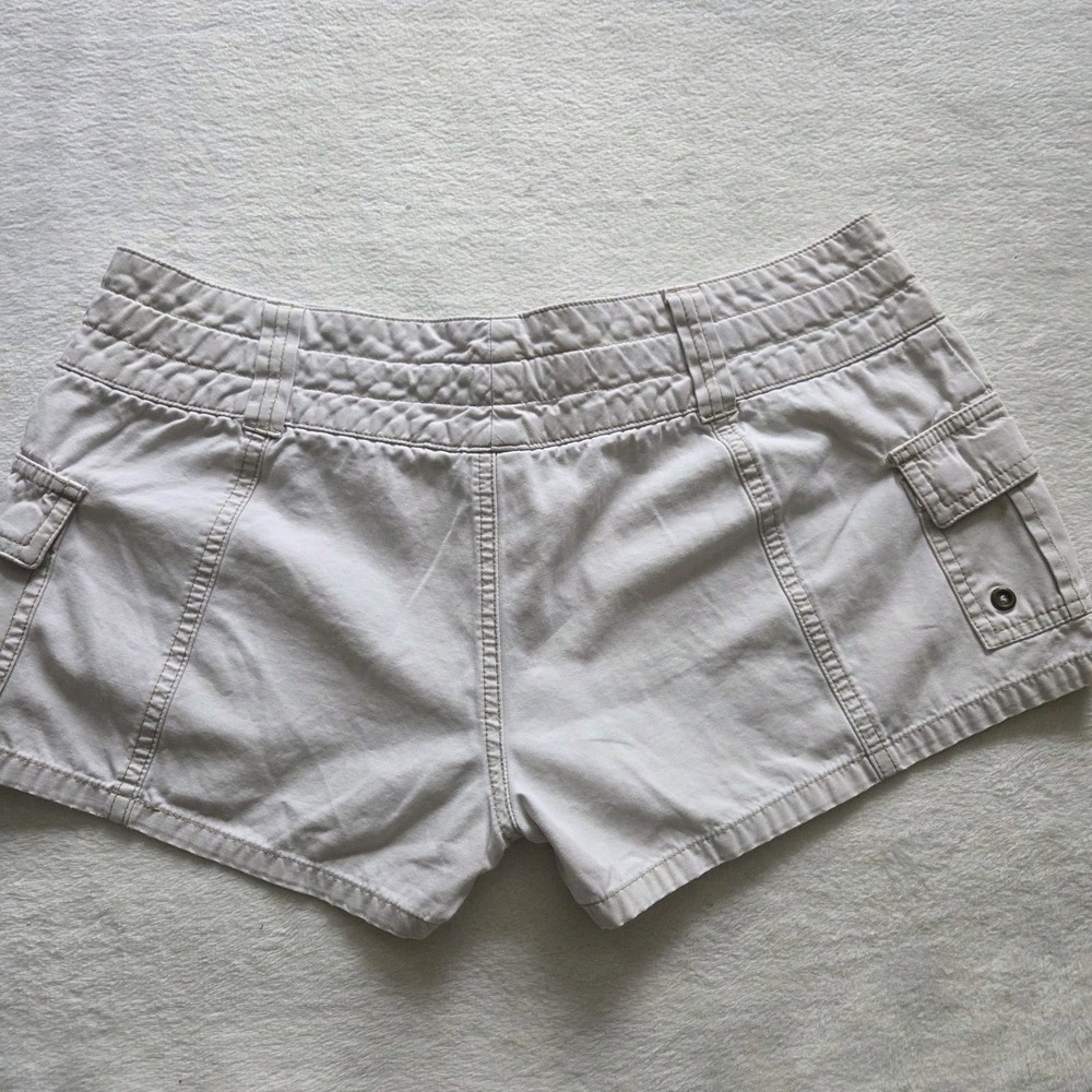 Y2k Roxy Khaki Cargo Low Rise Shorts Sz 9 - Picture 2 of 7